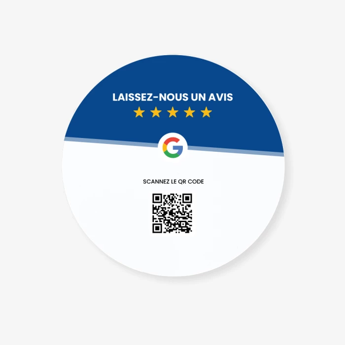 Plaque Avis Google