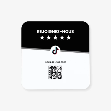 Plaque NFC TikTok  | Atelier du Quai
