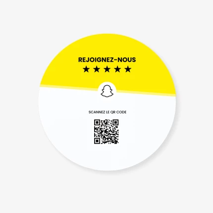Plaque NFC Snapchat  | Atelier du Quai
