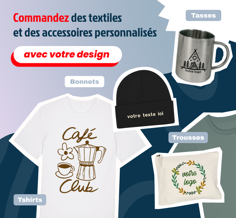 vêtements et accessoires personnalisables