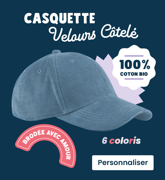 casquette velours cotele